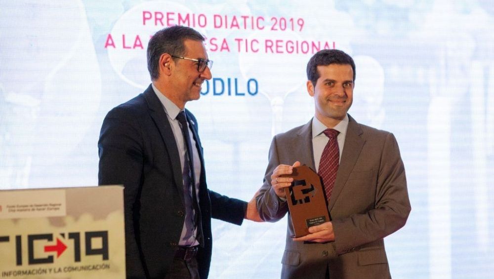 ODILO recibe premio a mejor empresa TIC regional en DIATIC