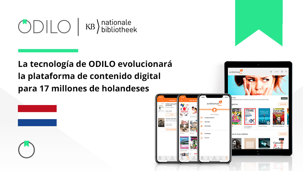 La tecnología de ODILO evolucionará la plataforma de contenido digital para 17 millones de holandeses